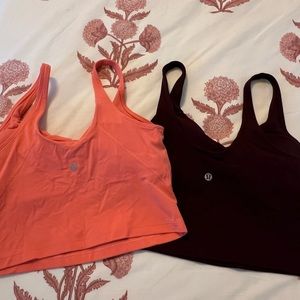 Lululemon cropped tanks